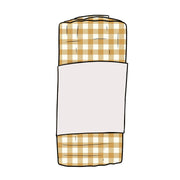 Ochre Gingham Muslin Swaddle Blanket